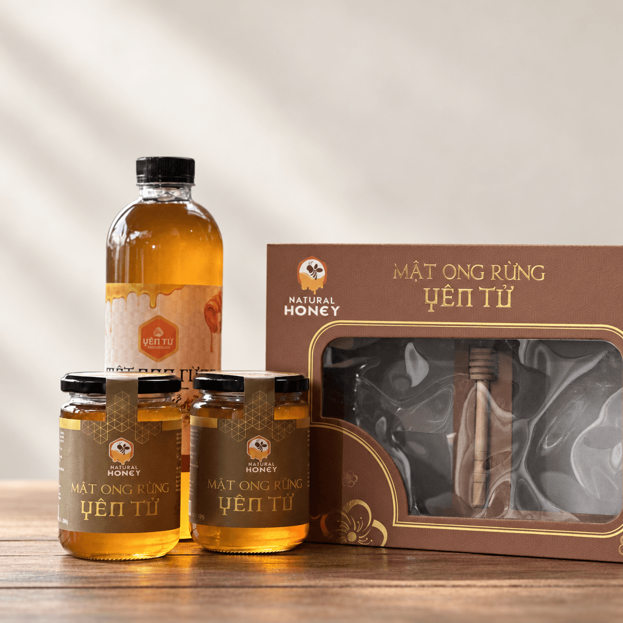 Mật ong rừng Yên Tử - Hộp quà 900ml